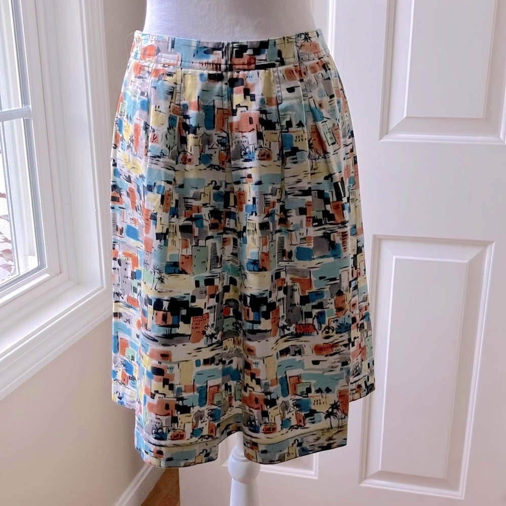 i.e. Petite Pleated Skirt Multicolor Size 4P